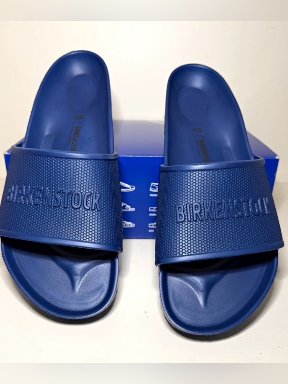 Birkenstock Men’s Slide Sandals - Navy Blue